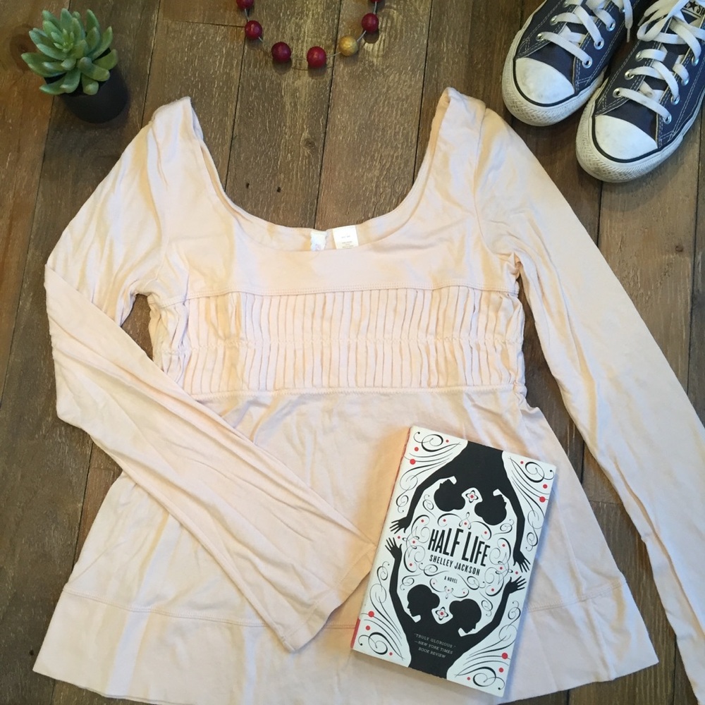 Anthropologie ELOISE dreamy soft pleated blouse